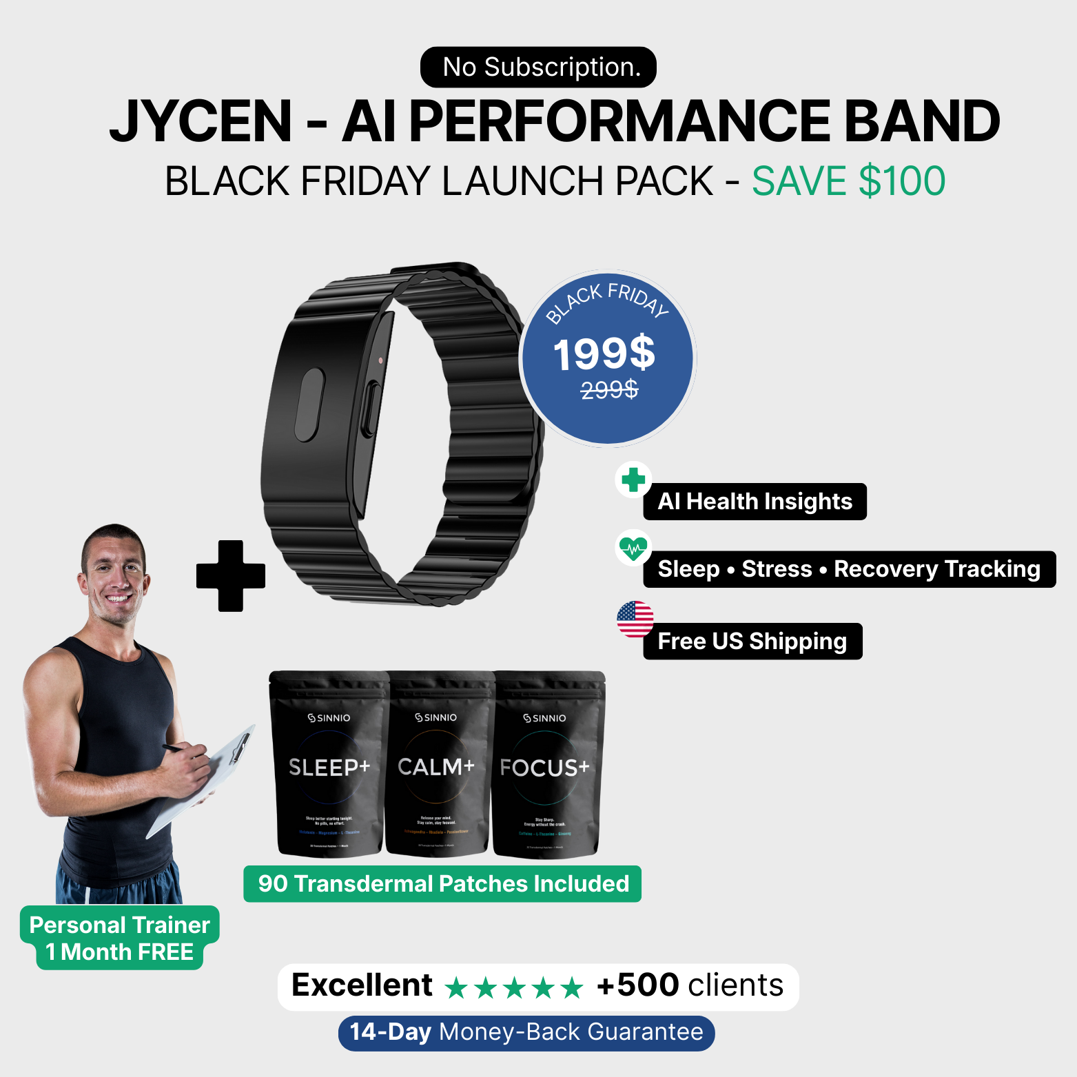 JYCEN 4.0 - The health watch that helps you understand your body